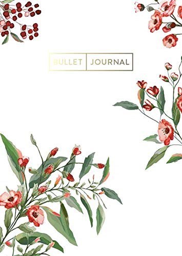Bullet Journal - Red Flowers