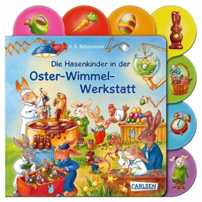 Hasenkinder in der Oster-Wimmel-Werkstatt