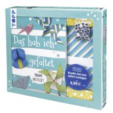Origami Bastelset gefaltet