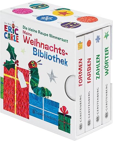 Die kleine Raupe Nimmersatt – Meine Weihnachtsbibliothek: Farben – Formen – Wörter – Zahlen