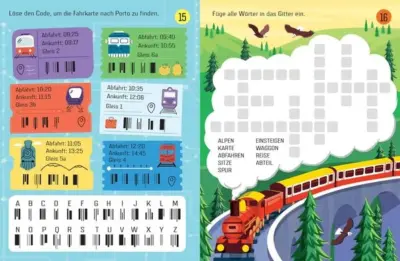 Usborne Minis: Rätsel für die Zugfahrt – Bild 3