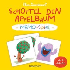 Schüttel den Apfelbaum – Memo-Spiel mit 40 Spielkarten im Karton. Ab 3 Jahren