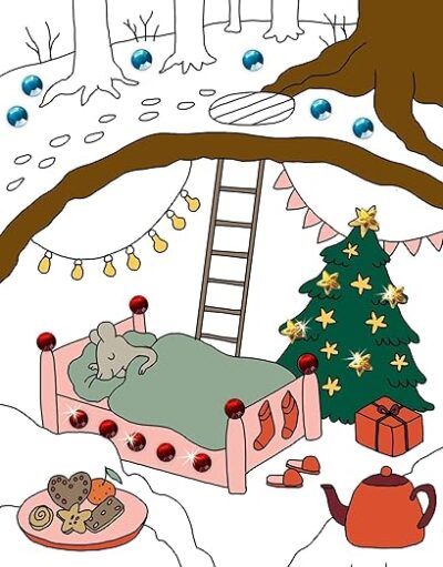Malblock mit Glitzersteinchen – Frohe Weihnachten! – Bild 2
