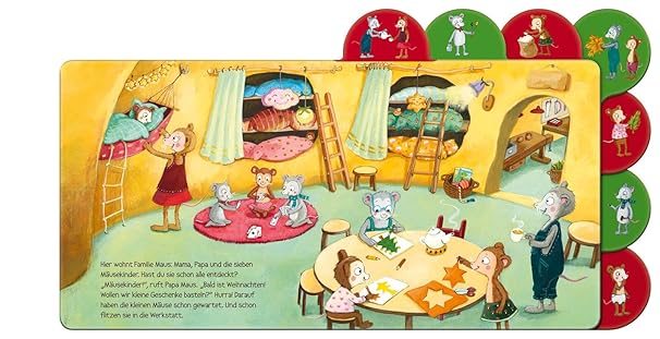 Sieben kleine Weihnachtsmäuse (Pappband) – Bild 2