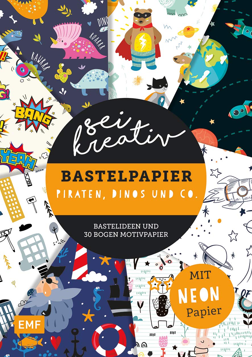 Sei kreativ! - Bastelpapier Piraten, Dinos