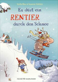 Es düst ein Rentier durch den Schnee